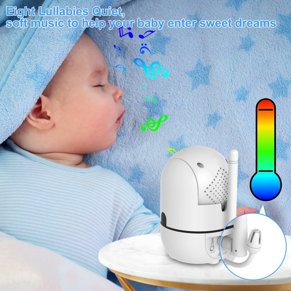 Baby Monitor HB65 with Remote Pan-Tilt-Zoom Camera, 3.2-Inch Video Display, Night Vision, 2-Way Audio, Temperature Sensor, and 960-Foot Range.