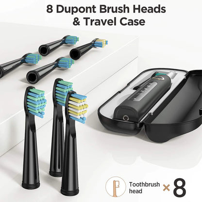 Electric Sonic Toothbrush FW-507 with USB charging, rechargeable, waterproof, for adults, with interchangeable brush heads