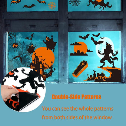 Halloween Window Clings 82 Pieces 