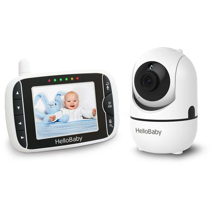 Baby Monitor HB65 with Remote Pan-Tilt-Zoom Camera, 3.2-Inch Video Display, Night Vision, 2-Way Audio, Temperature Sensor, and 960-Foot Range.