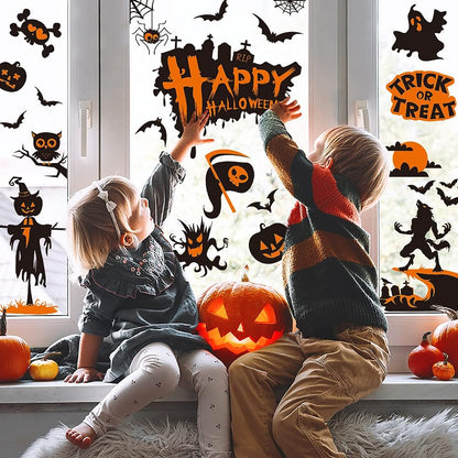 Halloween Window Clings 82 Pieces 