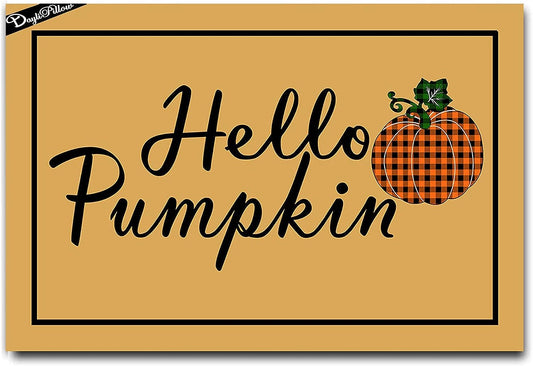 Hello Pumpkin Doormat 