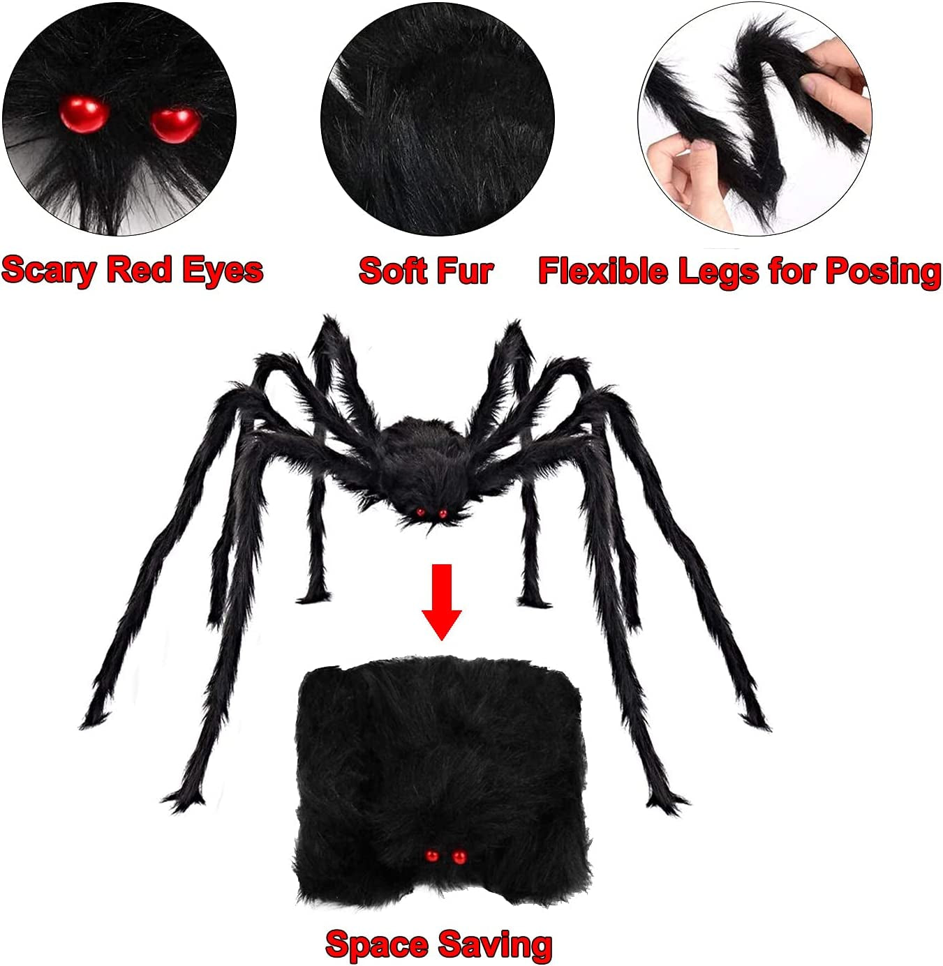 Halloween Decorations Giant Spider Scary