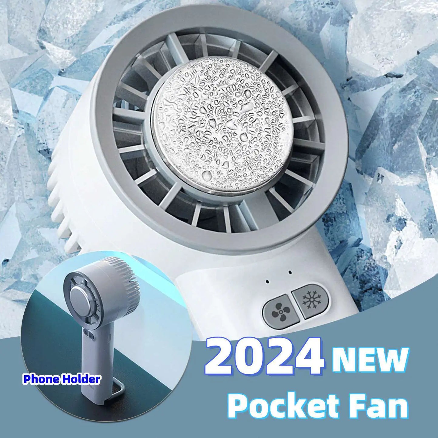 2024 Turbo Jet Mini Portable Ice Cold Fan