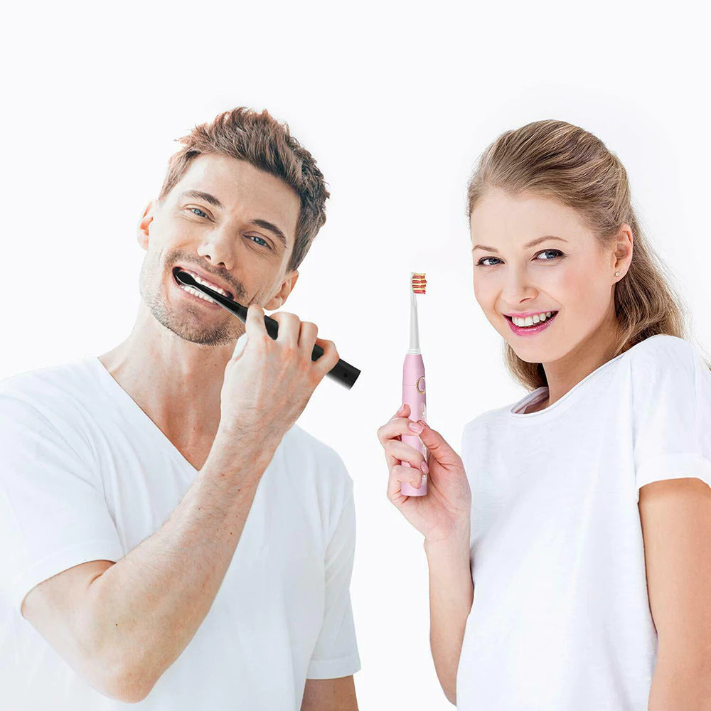 Electric Sonic Toothbrush FW-507 with USB charging, rechargeable, waterproof, for adults, with interchangeable brush heads