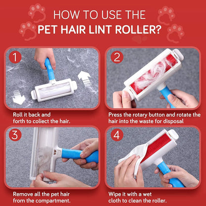 Pet Hair Cleaner Reusable Cat & Dog Hair Remover for Furniture Couch Carpet Car Seats Resolve Pet Hair