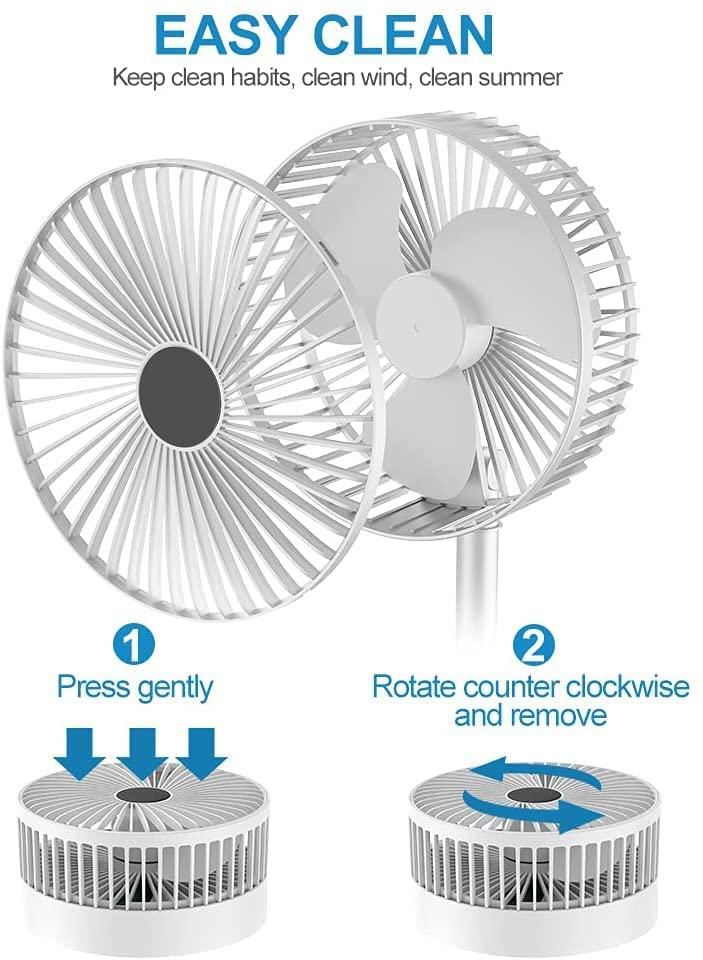 Powerful Rechargeable High Speed Portable Fan