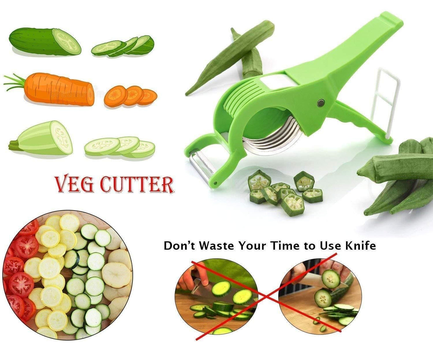 Mystic Minh 2 in 1 Vegetable & Fruit Multi Cutter