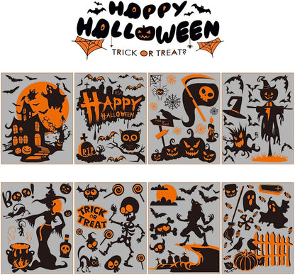 Halloween Window Clings 82 Pieces 