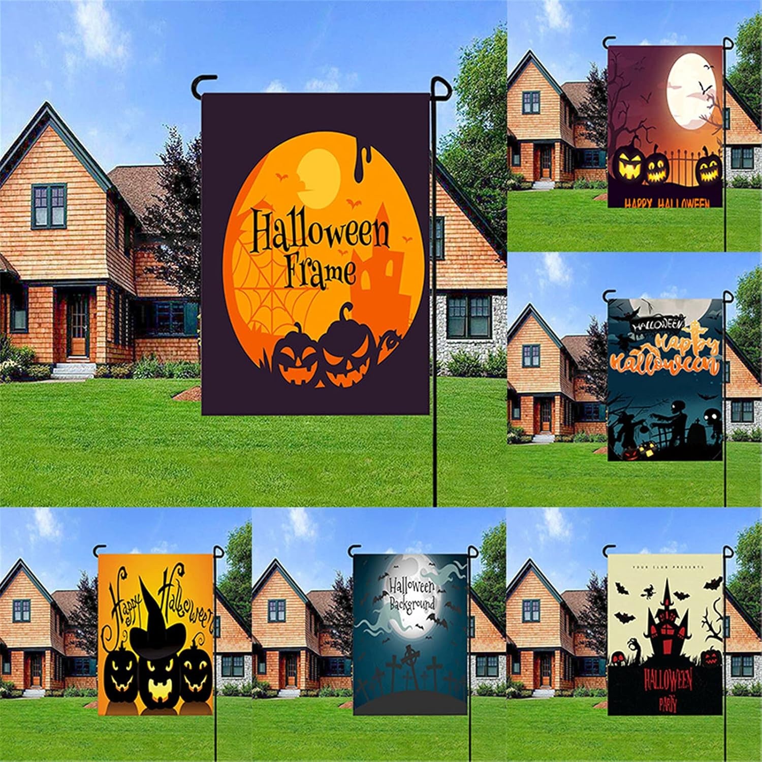 Halloween Garden Flags