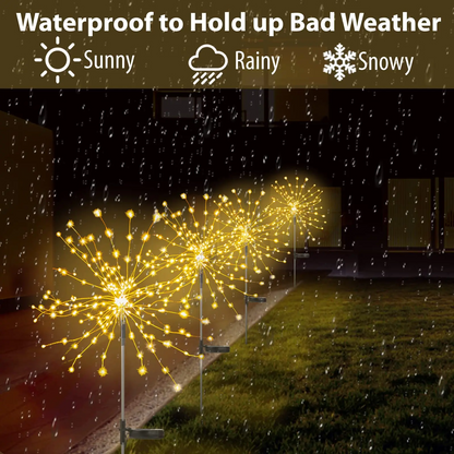 🌞Solar Firework LED Garden Lights - Waterproof Holiday Decor🌞