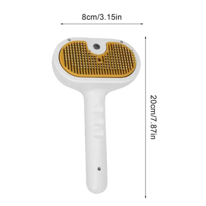 Multifunctional Pet Steam Brush Cat Dog Cleaning Steamy Spray Massage Comb Hair Removal Grooming Brush with Release Button