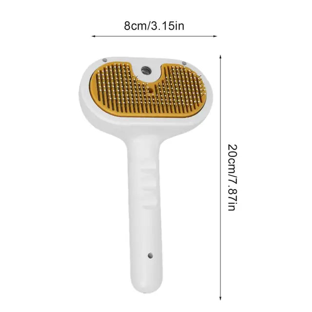 Multifunctional Pet Steam Brush Cat Dog Cleaning Steamy Spray Massage Comb Hair Removal Grooming Brush with Release Button