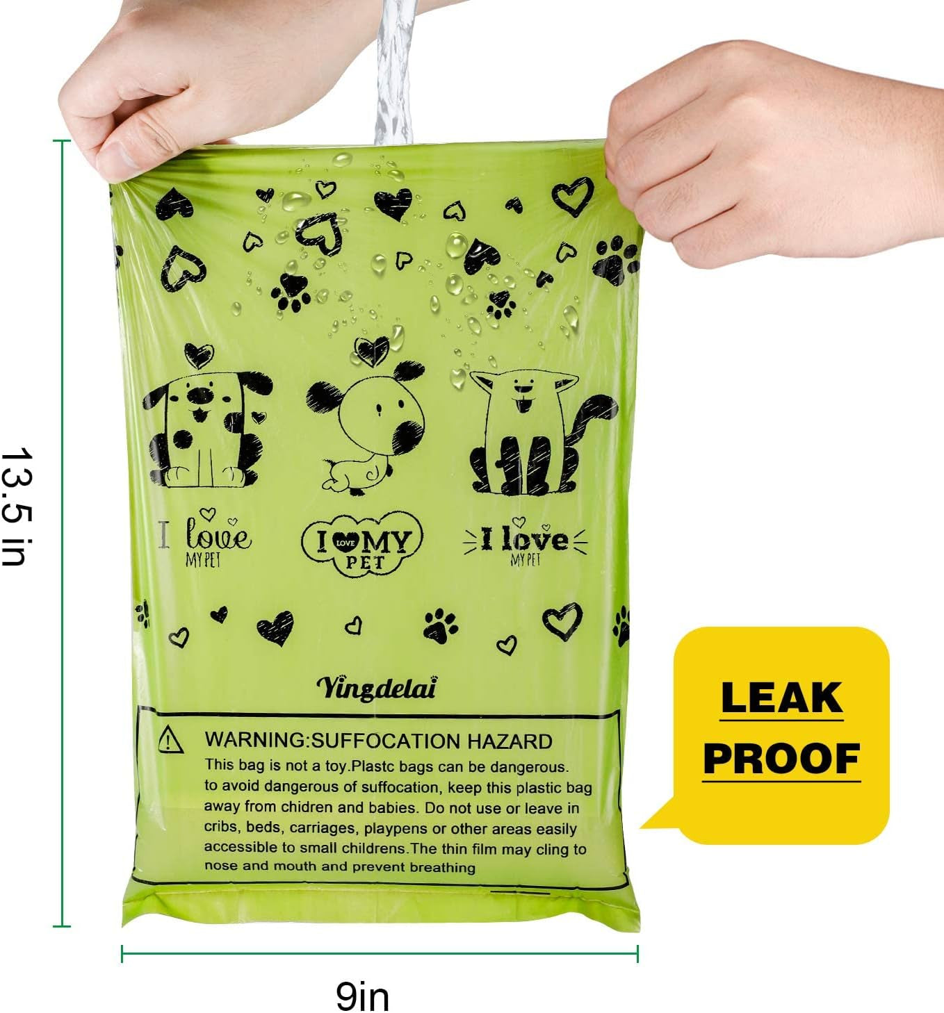 Biodegradable Dog Poop Bags: 720 Extra Thick, Leak-Proof Bags with Dispenser (4 Colors, Scented)