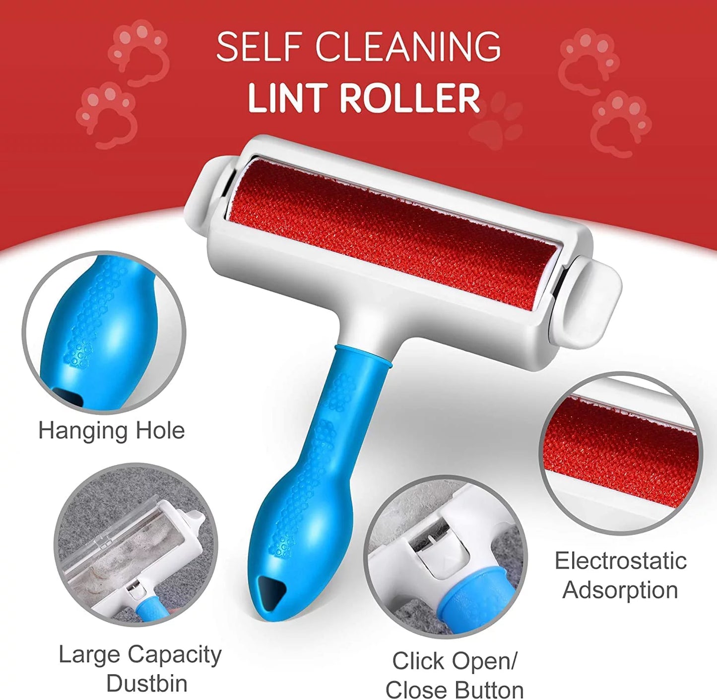 Pet Hair Cleaner Reusable Cat & Dog Hair Remover for Furniture Couch Carpet Car Seats Resolve Pet Hair