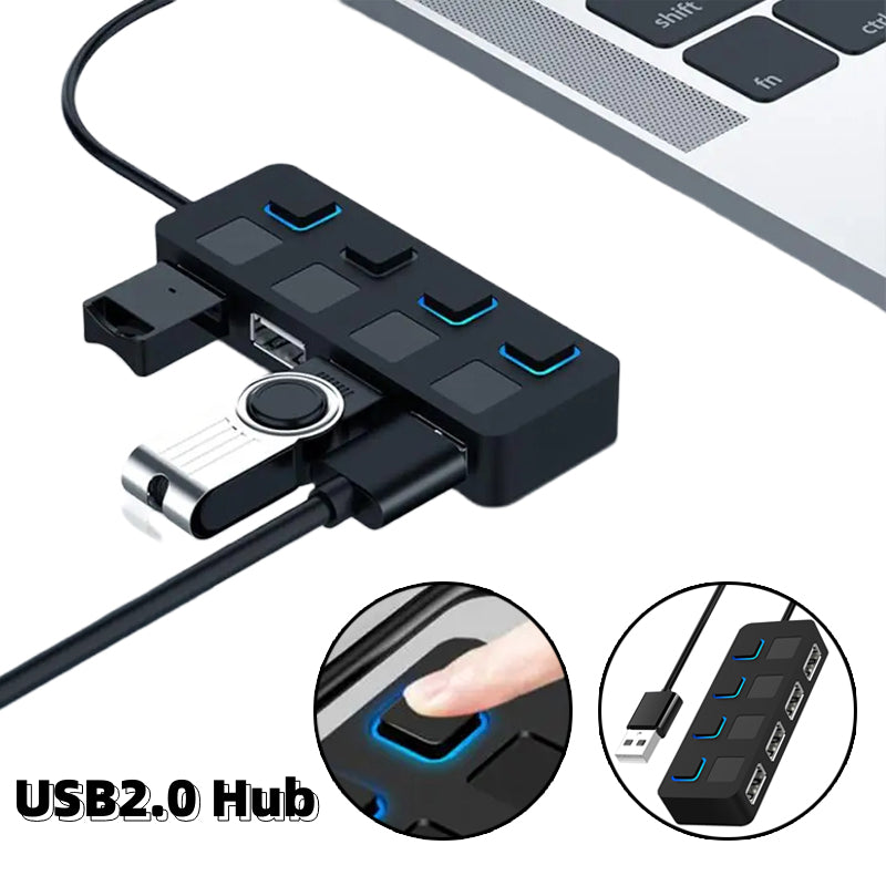 USB 2.0 HUB with Multi USB Splitter: Expand Your Laptop or PC