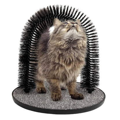 Self-Service Grooming Cat Back Scratching Board Cat Brush Arch Massager Self-Service Grooming Cat Brush