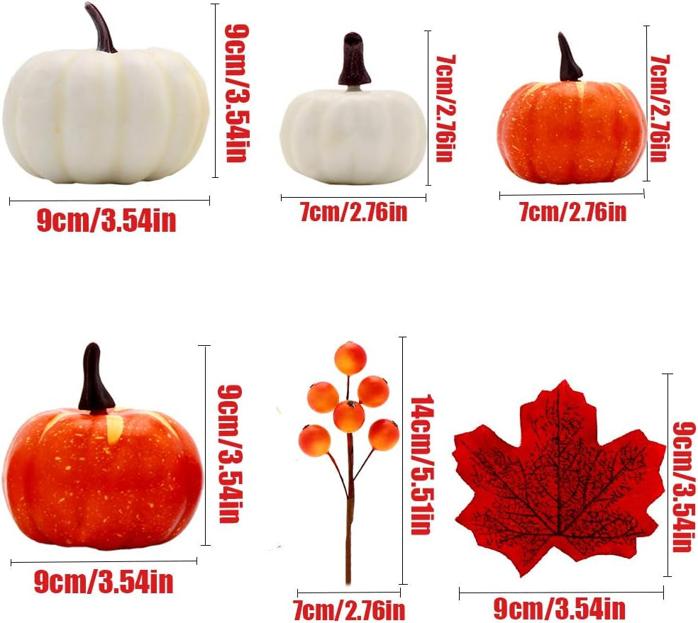 151Pcs Artificial Autumn Gourds