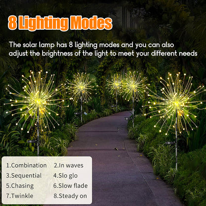 🌞Solar Firework LED Garden Lights - Waterproof Holiday Decor🌞