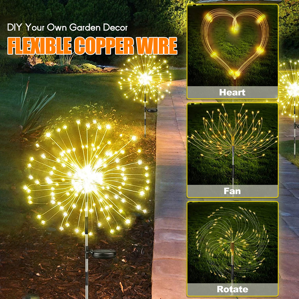 🌞Solar Firework LED Garden Lights - Waterproof Holiday Decor🌞